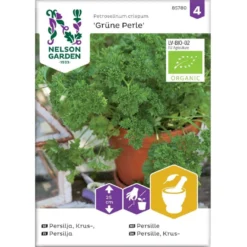 Kruspersille 'Grüne Perle' Øko Petroselinum Crispum 'Grüne Perle' Frøpose, Antal Pr. Pakke, Ca. 120 Stk.