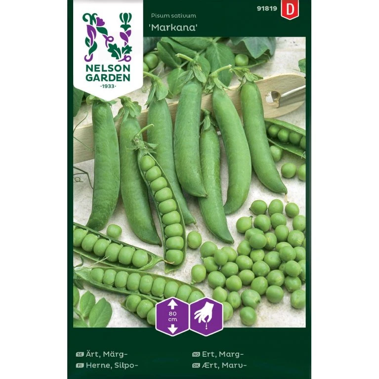 Marvært 'Markana' Pisum Sativum 'Markana' Pose Med Frø Eller Løg, 25 1 Marvært 'Markana' Pisum Sativum 'Markana' Pose Med Frø Eller Løg, 25