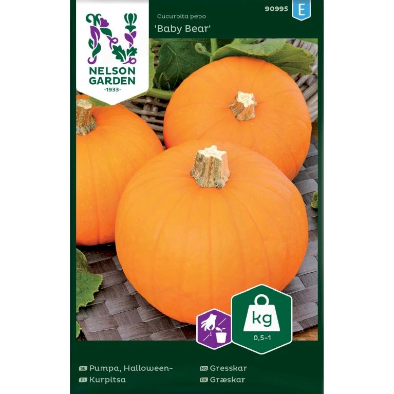Mandelgræskar 'Baby Bear' Cucurbita Pepo 'Baby Bear' 1 Mandelgræskar 'Baby Bear' Cucurbita Pepo 'Baby Bear'