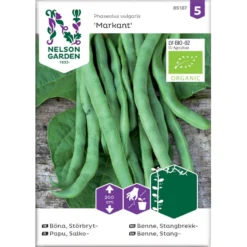 Stangbønne 'Markant' Øko Phaseolus Vulgaris 'Markant' Frøpose, Antal Pr. Pakke, Ca. 20 Stk.
