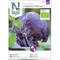 Rødkål 'Langedijker Bewaar 2' Øko Brassica Oleracea 'Langedijker Bewaar 2' Frøpose, Antal Pr. Pakke, Ca. 25 Stk.